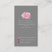 Carte de visite du salon des cosmétiques de mode (Dos)