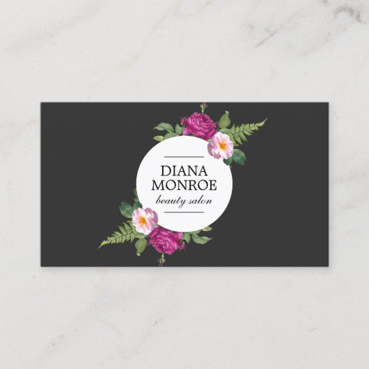 Carte de visite du Salon Floral Moderne (Devant)