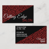 Carte de visite du salon Red Leopard (Devant / Derrière)