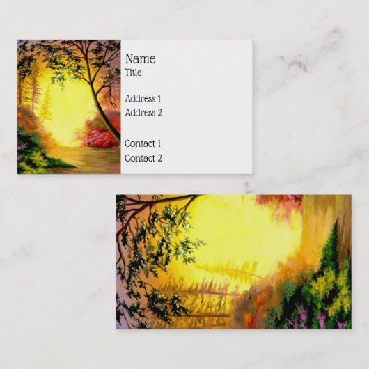 Carte de visite du sentier Sunrise (Devant / Derrière)