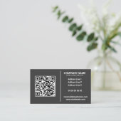 Carte de visite du service de balayage de la chemi (Debout devant)