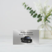 Carte de visite du service de camions vidangeurs (Debout devant)