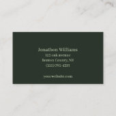 Carte de visite du service de compensation d'arbor (Dos)