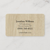 Carte de visite du service de compensation d'arbor (Dos)