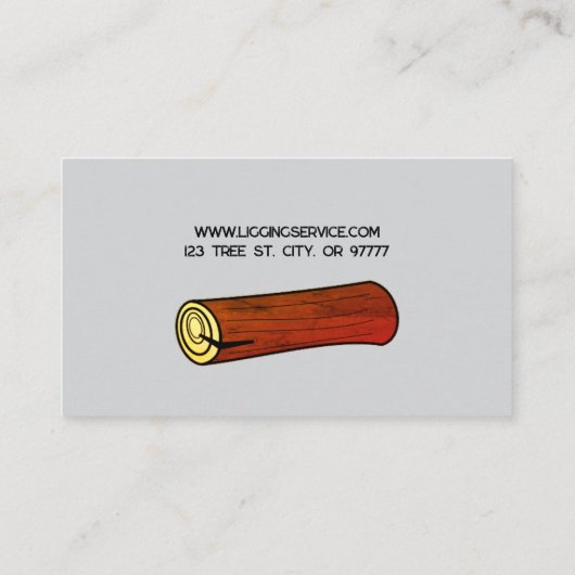 Carte de visite du service de journalisation (Dos)