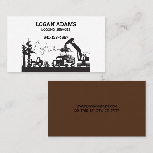 Carte de visite du service de journalisation (Devant / Derrière)