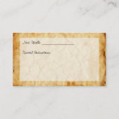 Carte de visite du service de marche des chiens (Dos)