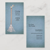 Carte de visite du service de nettoyage Blue Clean (Devant / Derrière)