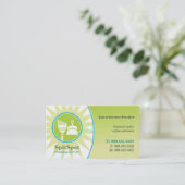 Carte de visite du service de nettoyage brillant (Debout devant)