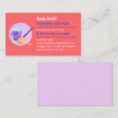 Carte de visite du service de nettoyage de la boît (Devant / Derrière)