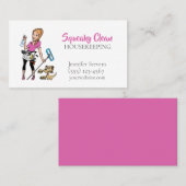 Carte de visite du service de nettoyage de la mais (Devant / Derrière)