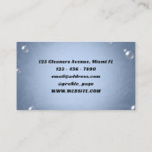 Carte de visite du service de nettoyage de l'eau d (Dos)