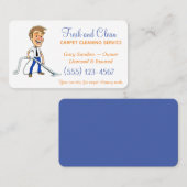 Carte de visite du service de nettoyage de tapis (Devant / Derrière)