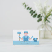 Carte de visite du service de nettoyage du sourire (Debout devant)