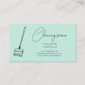 Carte de visite du service de nettoyage écologique (Devant)