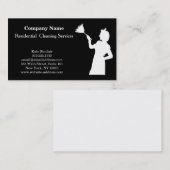 Carte de visite du service de nettoyage profession (Devant / Derrière)
