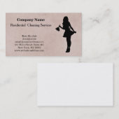 Carte de visite du service de nettoyage profession (Devant / Derrière)