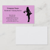 Carte de visite du service de nettoyage profession (Devant / Derrière)