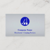 Carte de visite du service de nettoyage profession (Devant)