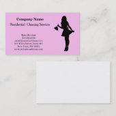 Carte de visite du service de nettoyage profession (Devant / Derrière)