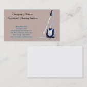 Carte de visite du service de nettoyage profession (Devant / Derrière)