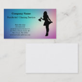 Carte de visite du service de nettoyage profession (Devant / Derrière)