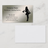 Carte de visite du service de nettoyage profession (Devant / Derrière)