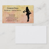 Carte de visite du service de nettoyage profession (Devant / Derrière)