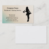 Carte de visite du service de nettoyage profession (Devant / Derrière)