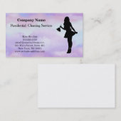 Carte de visite du service de nettoyage profession (Devant / Derrière)