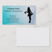 Carte de visite du service de nettoyage profession (Devant / Derrière)