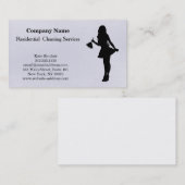 Carte de visite du service de nettoyage profession (Devant / Derrière)