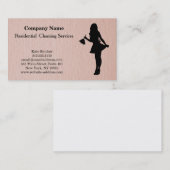 Carte de visite du service de nettoyage profession (Devant / Derrière)