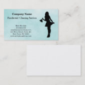 Carte de visite du service de nettoyage profession (Devant / Derrière)