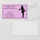 Carte de visite du service de nettoyage profession (Devant / Derrière)