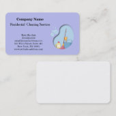 Carte de visite du service de nettoyage profession (Devant / Derrière)