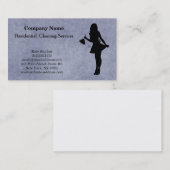 Carte de visite du service de nettoyage profession (Devant / Derrière)