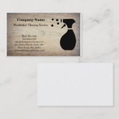 Carte de visite du service de nettoyage profession (Devant / Derrière)