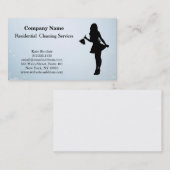 Carte de visite du service de nettoyage profession (Devant / Derrière)