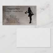 Carte de visite du service de nettoyage profession (Devant / Derrière)