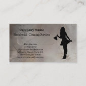 Carte de visite du service de nettoyage profession (Devant)