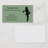 Carte de visite du service de nettoyage profession (Devant / Derrière)