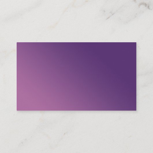 Carte de visite du service de nettoyage violet et  (Dos)