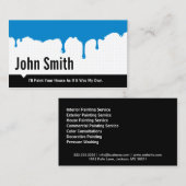 Carte de visite du service de peinture à la goutte (Devant / Derrière)