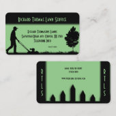 Carte de visite du service de pelouse paysagère (Devant / Derrière)