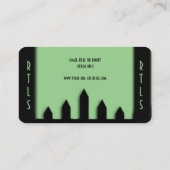 Carte de visite du service de pelouse paysagère (Dos)