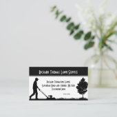 Carte de visite du service de pelouse paysagère (Debout devant)