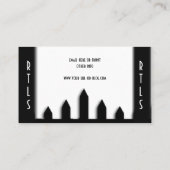 Carte de visite du service de pelouse paysagère (Dos)