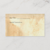 Carte de visite du service de pose pour animaux (Dos)