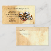 Carte de visite du service de pose pour animaux (Devant / Derrière)